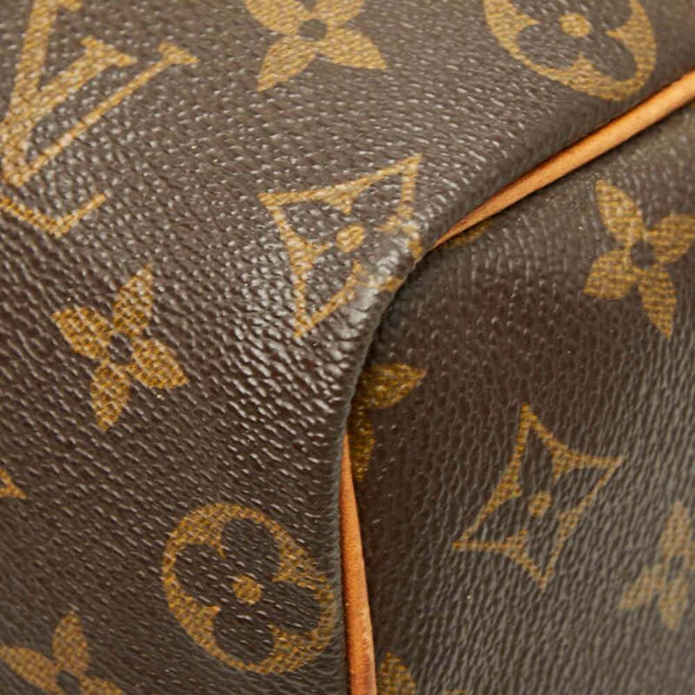 LOUIS VUITTON Brown Monogram Leather Speedy 25 Boston Bag - Picture 4 of 11